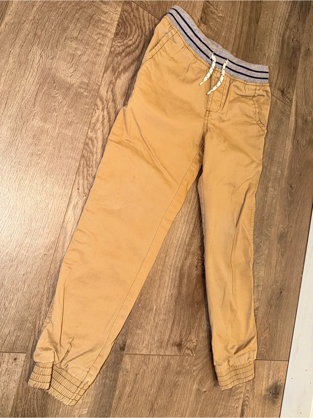 Cat & Jack Tan Pull-On Khaki Jogger Pants With Elastic Waistband